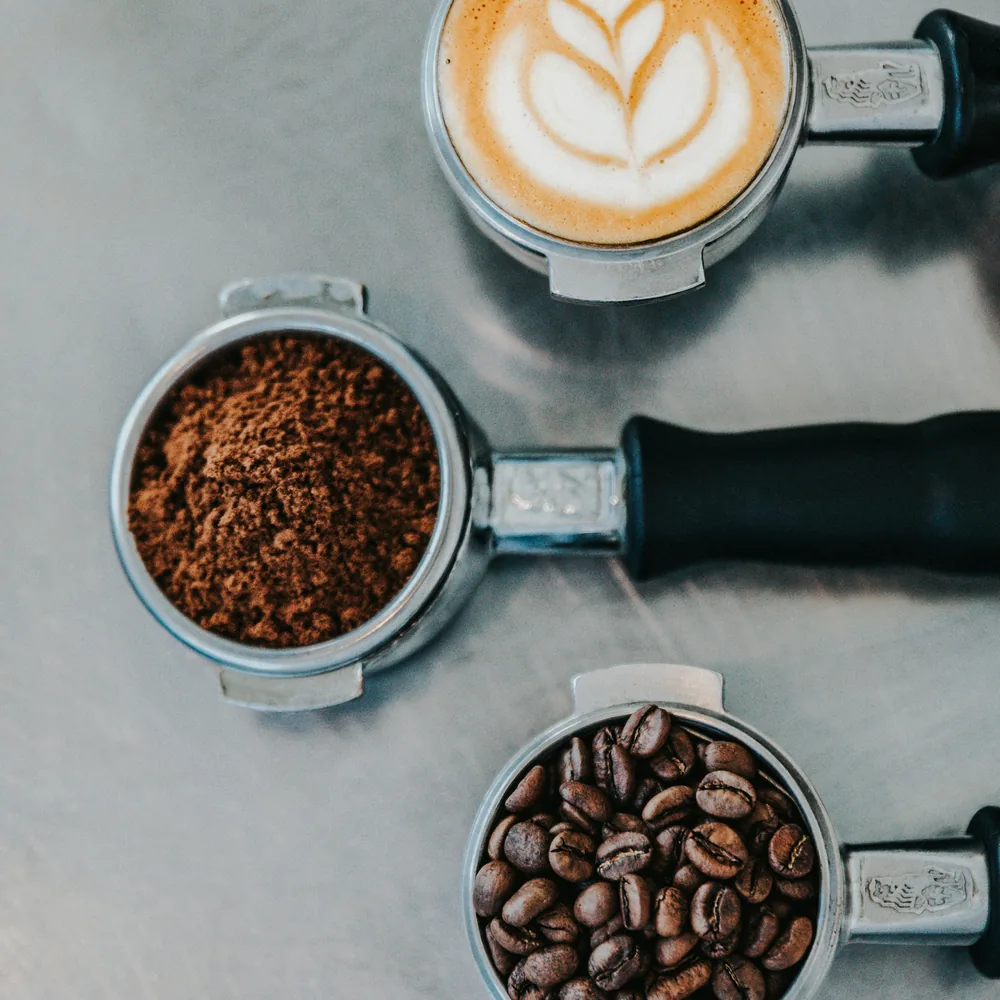 Temporary stock photograph of speciality coffee preparation